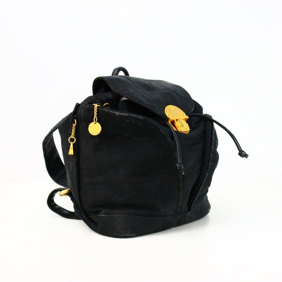 Dona Karan backpack leather and nylon - Picture 2 of 7